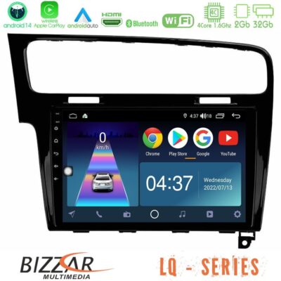 VL Garage - Bizzar LQ Series 4Core Android14 2+32GB VW GOLF 7 Navigation Multimedia Tablet 10" Με Carplay & Android Auto - VL-U-LQ-VW0003PB