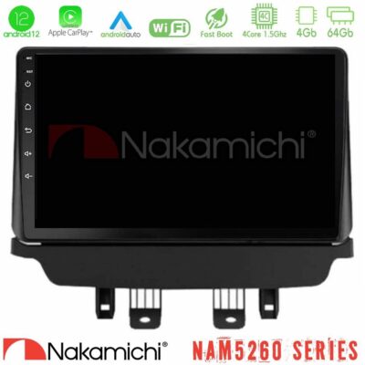 VL Garage - Nakamichi NAM5260 Series 4Core Android12 4+64GB Mazda 2 2014-2021 Navigation Multimedia Tablet 9" Με Carplay & Android Auto - VL-U-N44-MZ1091