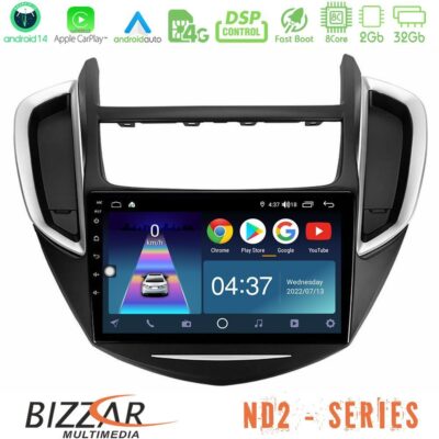 VL Garage - Bizzar ND2 Series 8Core Android14 2+32GB Chevrolet Trax 2013-2020 Navigation Multimedia Tablet 9" Με Carplay & Android Auto - VL-U-ND2-CV0053