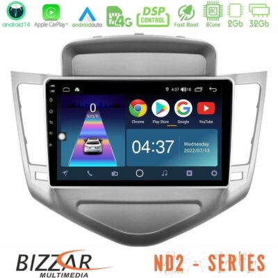 VL Garage - Bizzar ND2 Series 8Core Android14 2+32GB Chevrolet Cruze 2009-2012 Navigation Multimedia Tablet 9" Με Carplay & Android Auto - VL-U-ND2-CV036N