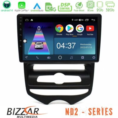 VL Garage - Bizzar ND2 Series 8Core Android14 2+32GB Hyundai ix20 2010-2020 (MANUAL A/C) Navigation Multimedia Tablet 10" Με Carplay & Android Auto - VL-U-ND2-HY1667