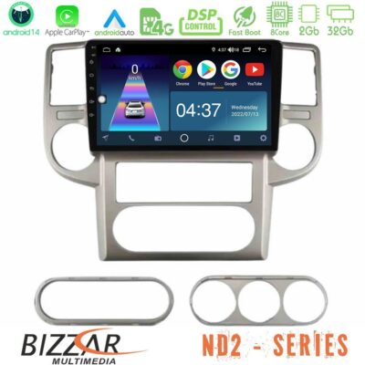 VL Garage - Bizzar ND2 Series 8Core Android14 2+32GB Nissan X-Trail 2003-2007 Navigation Multimedia Tablet 10" Με Carplay & Android Auto - VL-U-ND2-NS1502