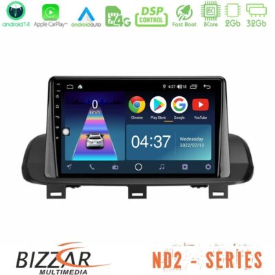 VL Garage - Bizzar ND2 Series 8Core Android14 2+32GB Nissan Qashqai J12 & X-Trail T33 Navigation Multimedia Tablet 10" Με Carplay & Android Auto - VL-U-ND2-NS2114