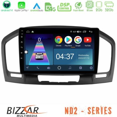 VL Garage - Bizzar ND2 Series 8Core Android14 2+32GB Opel Insignia 2008-2013 Navigation Multimedia Tablet 9" Με Carplay & Android Auto - VL-U-ND2-OP0462