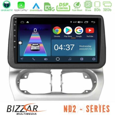 VL Garage - Bizzar ND2 Series 8Core Android14 2+32GB Opel Corsa C/Combo C Navigation Multimedia Tablet 9″ Με Carplay & Android Auto - VL-U-ND2-OP1707