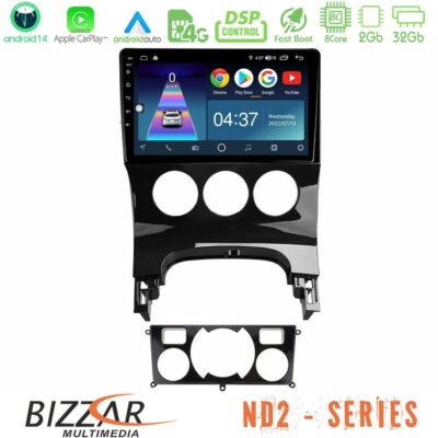 VL Garage - Bizzar ND2 Series 8Core Android14 2+32GB Peugeot 3008 AUTO A/C Navigation Multimedia Tablet 9" Με Carplay & Android Auto - VL-U-ND2-PG0163