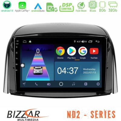 VL Garage - Bizzar ND2 Series 8Core Android14 2+32GB Renault Koleos 2007-2015 Navigation Multimedia Tablet 9" Με Carplay & Android Auto - VL-U-ND2-RN0440