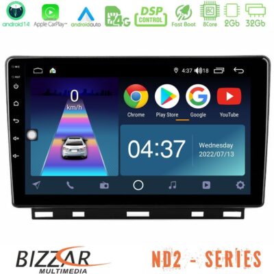 VL Garage - Bizzar ND2 Series 8Core Android14 2+32GB Renault Clio 5 2020-2024 Navigation Multimedia Tablet 9" Με Carplay & Android Auto - VL-U-ND2-RN1389