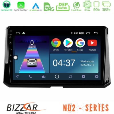 VL Garage - Bizzar ND2 Series 8Core Android14 2+32GB Toyota Corolla 2019-2022 Navigation Multimedia Tablet 9" Με Carplay & Android Auto - VL-U-ND2-TY0597