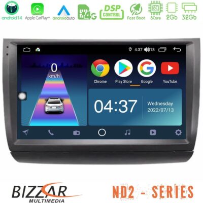 VL Garage - Bizzar ND2 Series 8Core Android14 2+32GB Toyota Prius 2004-2009 Navigation Multimedia Tablet 9" Με Carplay & Android Auto - VL-U-ND2-TY1015