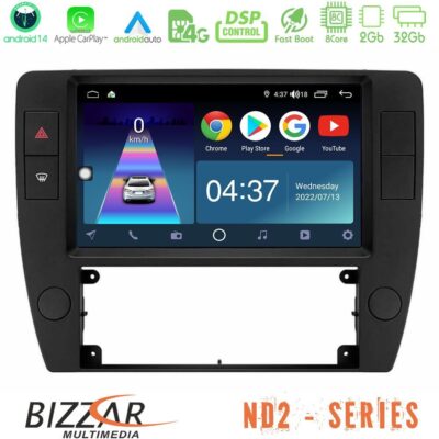 VL Garage - Bizzar ND2 Series 8Core Android14 2+32GB VW Passat B5 2001-2005 Navigation Multimedia Tablet 9" Με Carplay & Android Auto - VL-U-ND2-VW1370