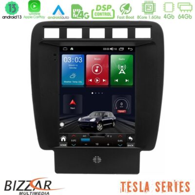VL Garage - Bizzar Tesla Series 8Core Android13 4+64GB Porsche Cayenne 2003-2010 Navigation Multimedia Tablet 9.7" - VL-U-TQG-PC8191