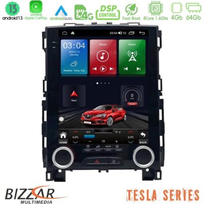 VL Garage - Bizzar Tesla Series 8Core Android13 4+64GB Renault Megane 4 Navigation Multimedia Tablet 9.7" - VL-U-TQG-RN8004