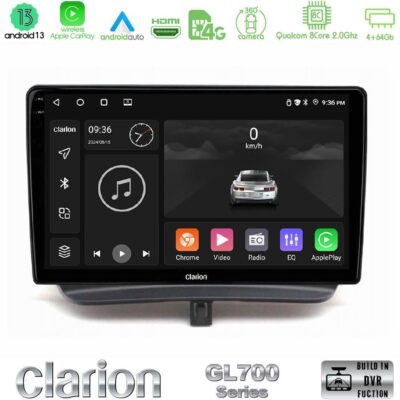 VL Garage - Clarion GL700 Series 8Core Android13 4+64GB Ford Courier 2015-2023 Navigation Multimedia Tablet 9" Με Carplay & Android Auto - VL-U-GL7-FD1794