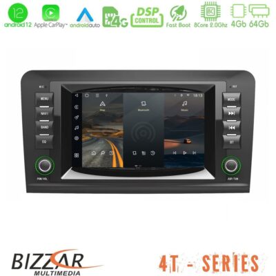 VL Garage - Bizzar OEM Mercedes ML/GL Class (W164) 8core Android12 4+64GB Navigation Multimedia Deckless 7" με Carplay/AndroidAuto - VL-U-8T-MB58