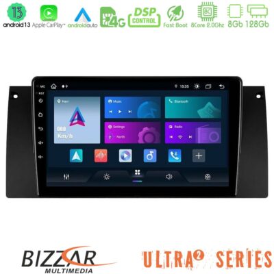 VL Garage - Bizzar Ultra Series BMW 5 Series (E39) / X5 (E53) 8core Android13 8+128GB Navigation Multimedia Tablet 9" - VL-U-UL2-BM0604