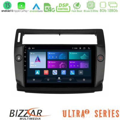 VL Garage - Bizzar Ultra Series Citroen C4 2004-2010 8core Android13 8+128GB Navigation Multimedia Tablet 9" - VL-U-UL2-CT0812B