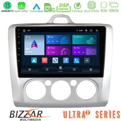 VL Garage - Bizzar Ultra Series Ford Focus Manual AC 8core Android13 8+128GB Navigation Multimedia 9" - VL-U-UL2-FD0041M