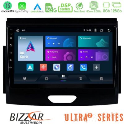 VL Garage - Bizzar Ultra Series Ford Ranger 2017-2022 8core Android13 8+128GB Navigation Multimedia Tablet 9" - VL-U-UL2-FD0496