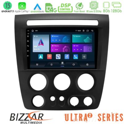 VL Garage - Bizzar Ultra Series Hummer H3 2005-2009 8core Android13 8+128GB Navigation Multimedia Tablet 9" - VL-U-UL2-HU1056