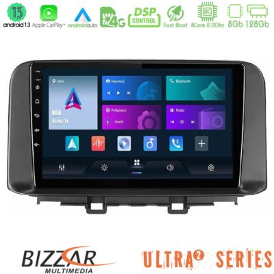 VL Garage - Bizzar Ultra Series Hyundai Kona 2018-2023 8Core Android13 8+128GB Navigation Multimedia Tablet 9" - VL-U-UL2-HY0342