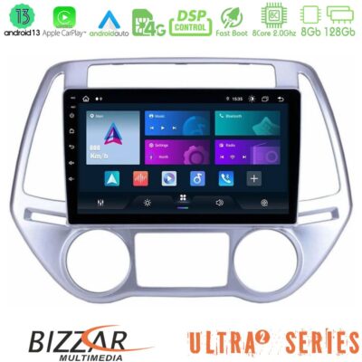 VL Garage - Bizzar Ultra Series Hyundai i20 2012-2014 8core Android13 8+128GB Navigation Multimedia Tablet 9" - VL-U-UL2-HY0619