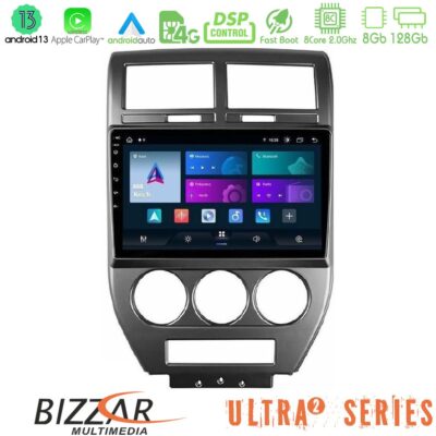 VL Garage - Bizzar Ultra Series Jeep Compass/Patriot 2007-2009 8core Android13 8+128GB Navigation Multimedia Tablet 10" - VL-U-UL2-JP1023