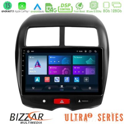 VL Garage - Bizzar Ultra Series Mitsubishi ASX 8core Android13 8+128GB Navigation Multimedia Tablet 10" - VL-U-UL2-MT0075