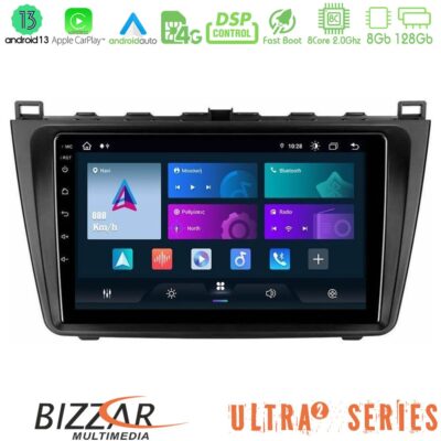 VL Garage - Bizzar ULTRA Series Mazda 6 2008-2012 8core Android13 8+128GB Navigation Multimedia Tablet 9" - VL-U-UL2-MZ0233