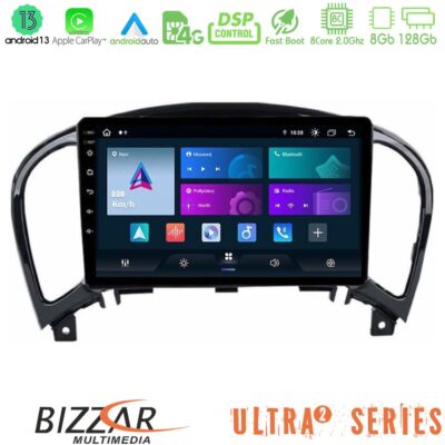 VL Garage - Bizzar Ultra Series Nissan Juke 8core Android13 8+128GB Navigation Multimedia Tablet 9" - VL-U-UL2-NS0755