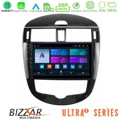 VL Garage - Bizzar Ultra Series Nissan Pulsar 2015-2018 8core Android13 8+128GB Navigation Multimedia Tablet 9" - VL-U-UL2-NS2244