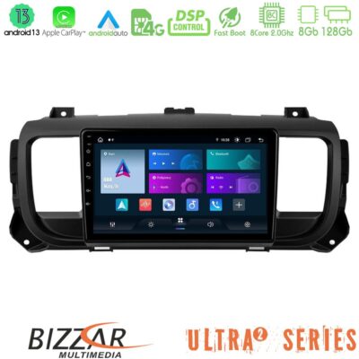VL Garage - Bizzar Ultra Series Citroen/Peugeot/Opel/Toyota 8core Android13 8+128GB Navigation Multimedia Tablet 9" - VL-U-UL2-PG0950
