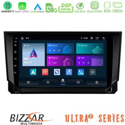 VL Garage - Bizzar Ultra Series Seat Arona/Ibiza 8core Android13 8+128GB Navigation Multimedia Tablet 9" - VL-U-UL2-ST0888