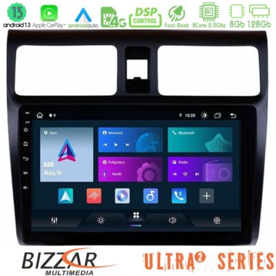 VL Garage - Bizzar Ultra Series Suzuki Swift 2005-2010 8core Android13 8+128GB Navigation Multimedia Tablet 10" - VL-U-UL2-SZ0255
