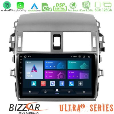 VL Garage - Bizzar Ultra Series Toyota Corolla 2008-2010 8core Android13 8+128GB Navigation Multimedia Tablet 9" - VL-U-UL2-TY0144
