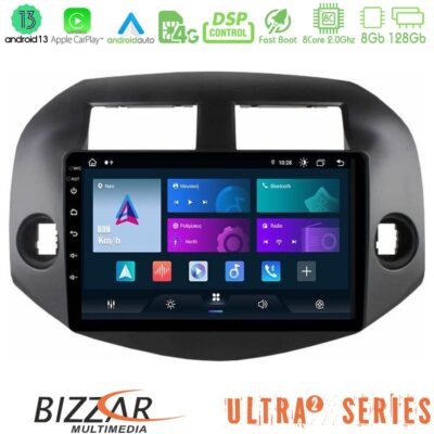 VL Garage - Bizzar Ultra Series Toyota Rav4 2006-2012 8core Android13 8+128GB Navigation Multimedia Tablet 10" - VL-U-UL2-TY0165