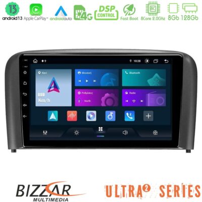 VL Garage - Bizzar Ultra Series Volvo S80 1998-2006 8core Android13 8+128GB Navigation Multimedia Tablet 9" - VL-U-UL2-VL0971