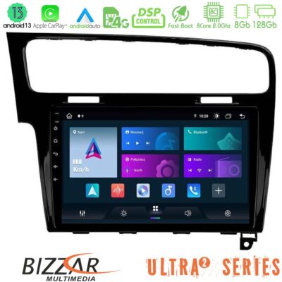 VL Garage - Bizzar Ultra Series VW GOLF 7 8core Android13 8+128GB Navigation Multimedia Tablet 10" - VL-U-UL2-VW0003PB