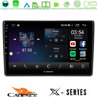 VL Garage - Cadence X Series Audi A4 B7 8core Android12 4+64GB Navigation Multimedia Tablet 9" - VL-U-X-AU0827