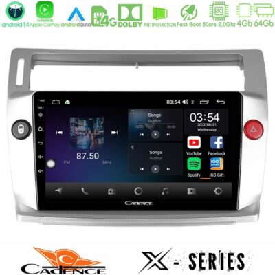 VL Garage - Cadence X Series Citroen C4 2004-2010 8core Android12 4+64GB Navigation Multimedia Tablet 9" - VL-U-X-CT0812
