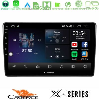 VL Garage - Cadence X Series Alfa Romeo 159/Brera/Spider 8Core Android12 4+64GB Navigation Multimedia Tablet 9" - VL-U-X-AR2863