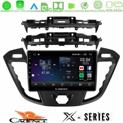 VL Garage - Cadence X Series Ford Transit Custom/Tourneo Custom 8core Android12 4+64GB Navigation Multimedia Tablet 9" - VL-U-X-FD680