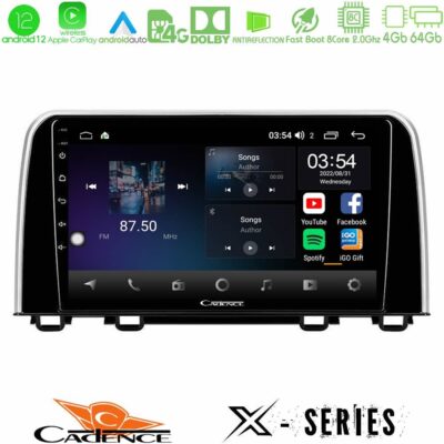 VL Garage - Cadence X Series Honda CR-V 2019-> 8core Android12 4+64GB Navigation Multimedia Tablet 10" - VL-U-X-HD0160