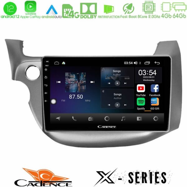 VL Garage - Cadence X Series Honda Jazz 2009-2013 8core Android12 4+64GB Navigation Multimedia Tablet 10" - VL-U-X-HD0197