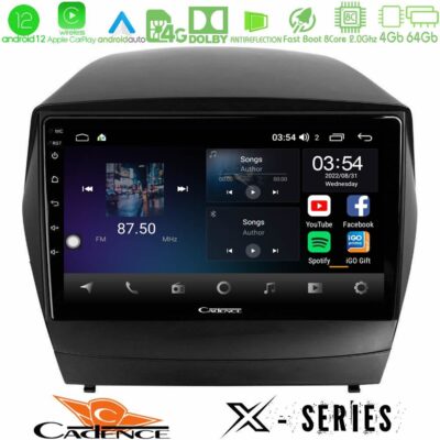 VL Garage - Cadence X Series Hyundai IX35 Auto A/C 8core Android12 4+64GB Navigation Multimedia Tablet 10" - VL-U-X-HY0029