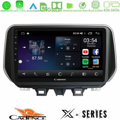 VL Garage - Cadence X Series Hyundai Tucson 2019-> 8Core Android12 4+64GB Navigation Multimedia Tablet 9" - VL-U-X-HY0504