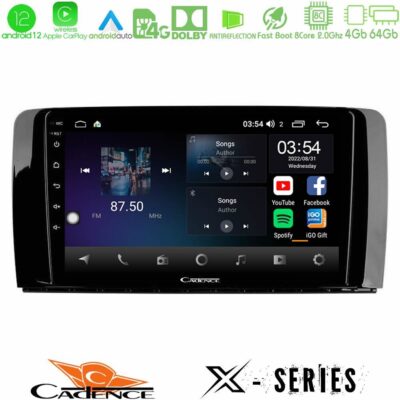 VL Garage - Cadence X Series Mercedes R Class 8core Android12 4+64GB Navigation Multimedia Tablet 9" - VL-U-X-MB0781