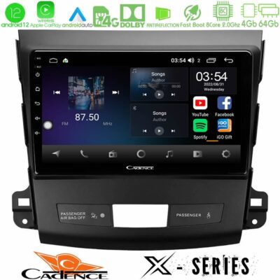 VL Garage - Cadence X Series Mitsubishi Outlander/Citroen C-Crosser/Peugeot 4007 8core Android12 4+64GB Navigation Multimedia Tablet 9" - VL-U-X-MT662