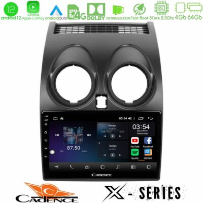 VL Garage - Cadence X Series Nissan Qashqai J10 8core Android12 4+64GB Navigation Multimedia Tablet 9" - VL-U-X-NS0264