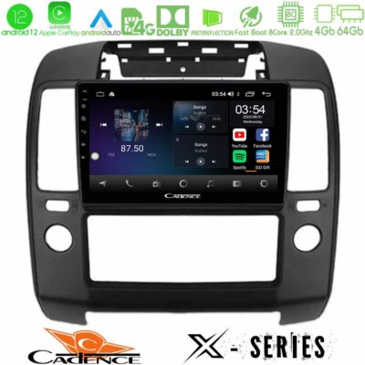 VL Garage - Cadence X Series Nissan Navara 8core Android12 4+64GB Navigation Multimedia Tablet 9" - VL-U-X-NS0900